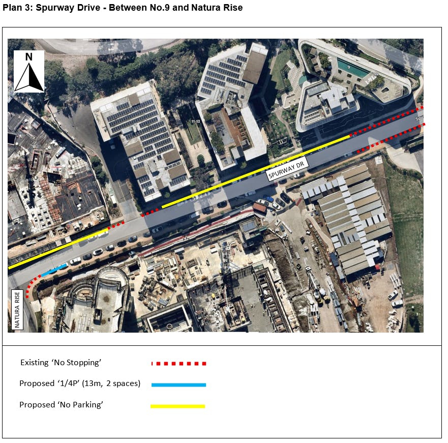 Plan 3 - Spurway Drive - Between No. 9 and Natura Rise.