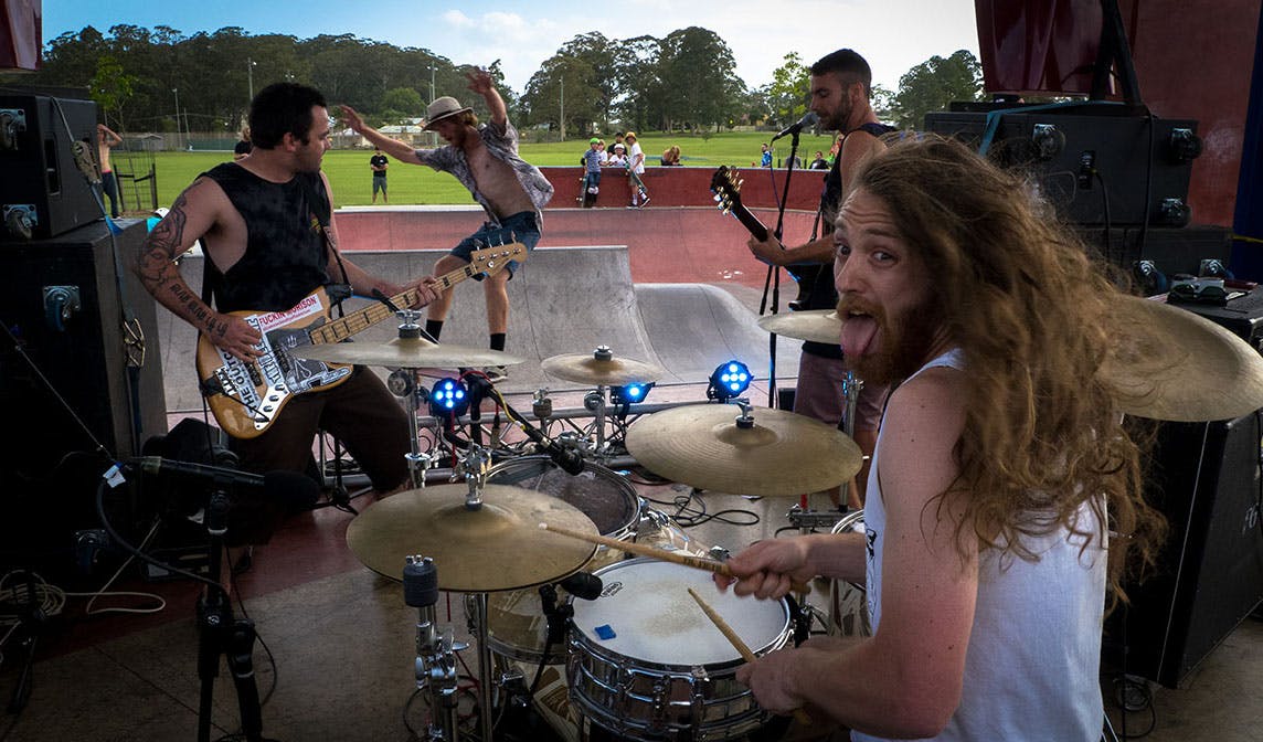 Opening of the Skatepark. Photo by Damon Leach.