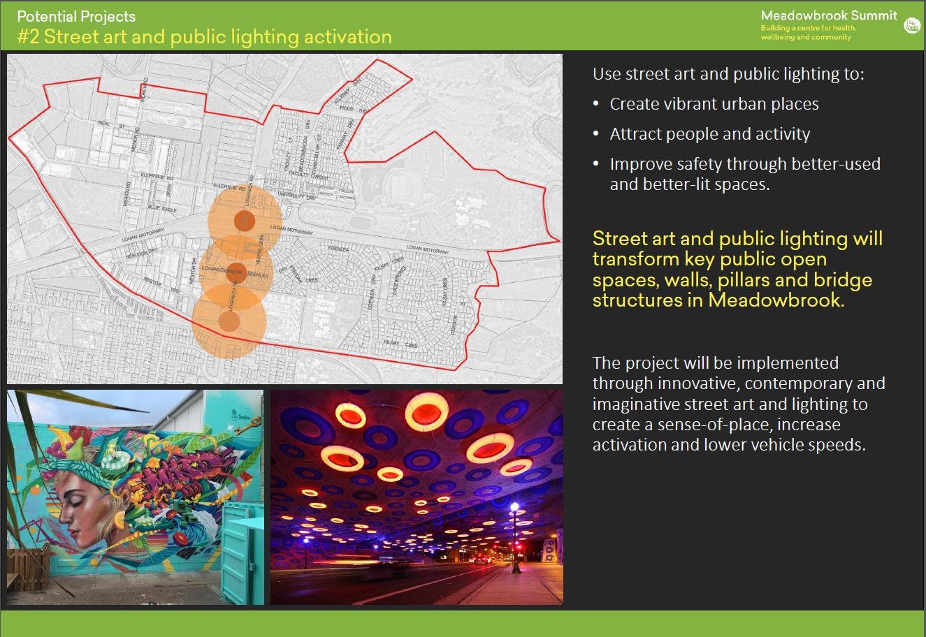 2. Street art and public lighting activation