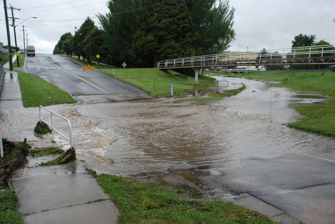 Massie Street causeway in Cooma.