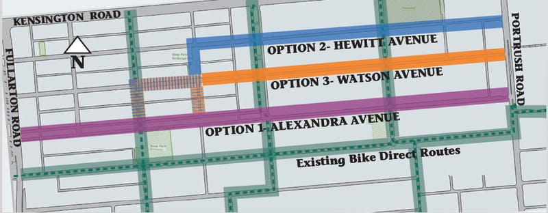 Bike Routes - All Options
