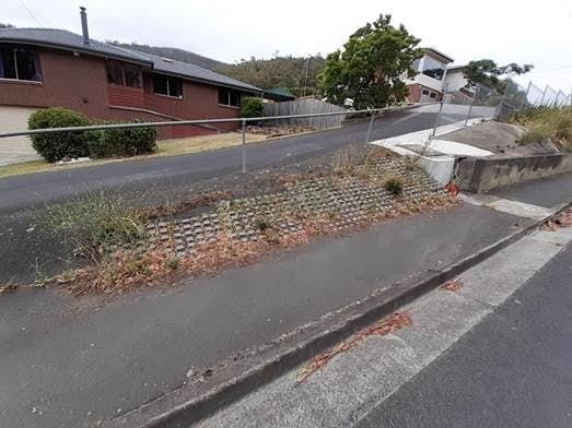 Typical photo of a privately owned retaining wall