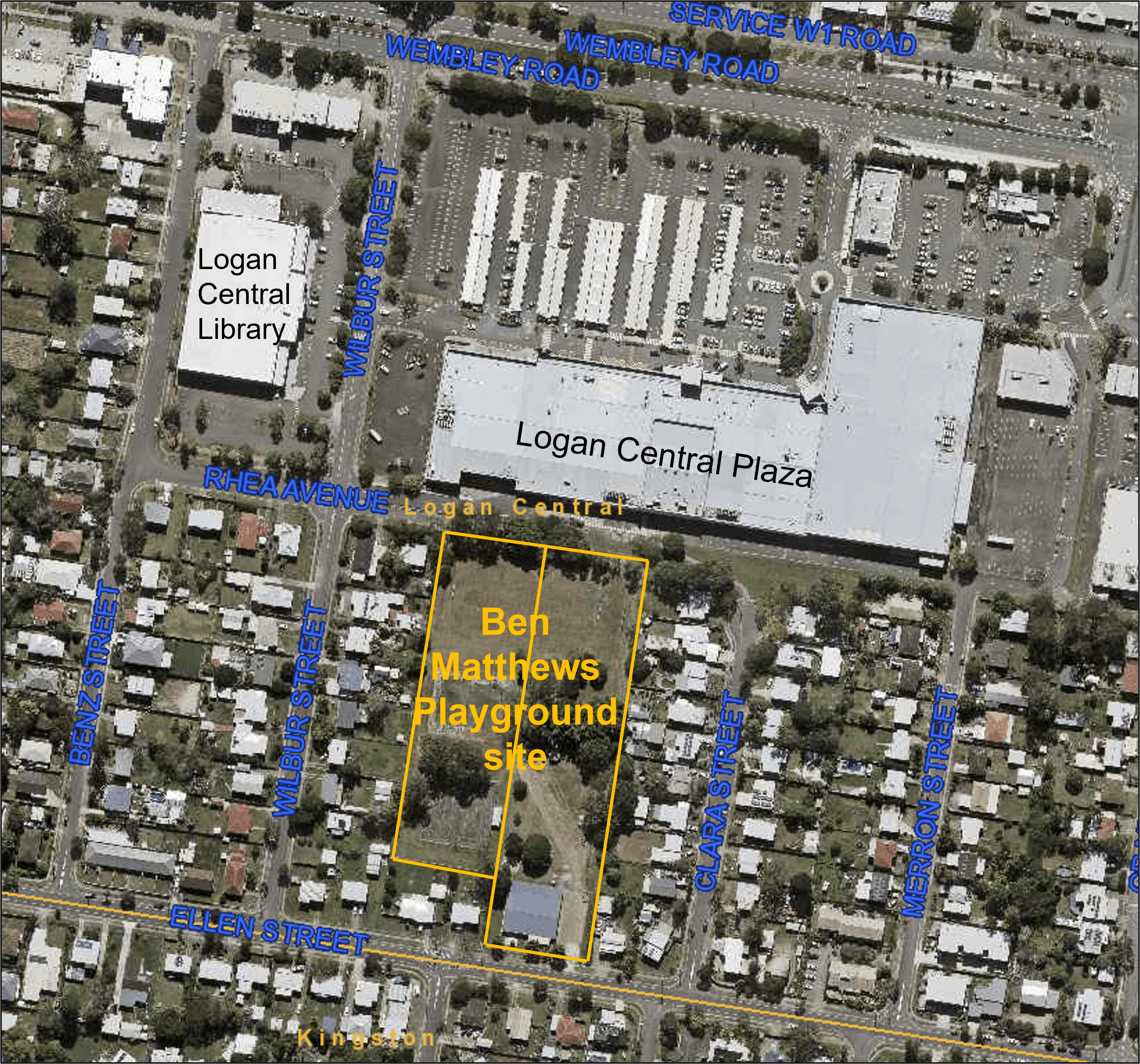 Location Map - Ben Matthews Playground