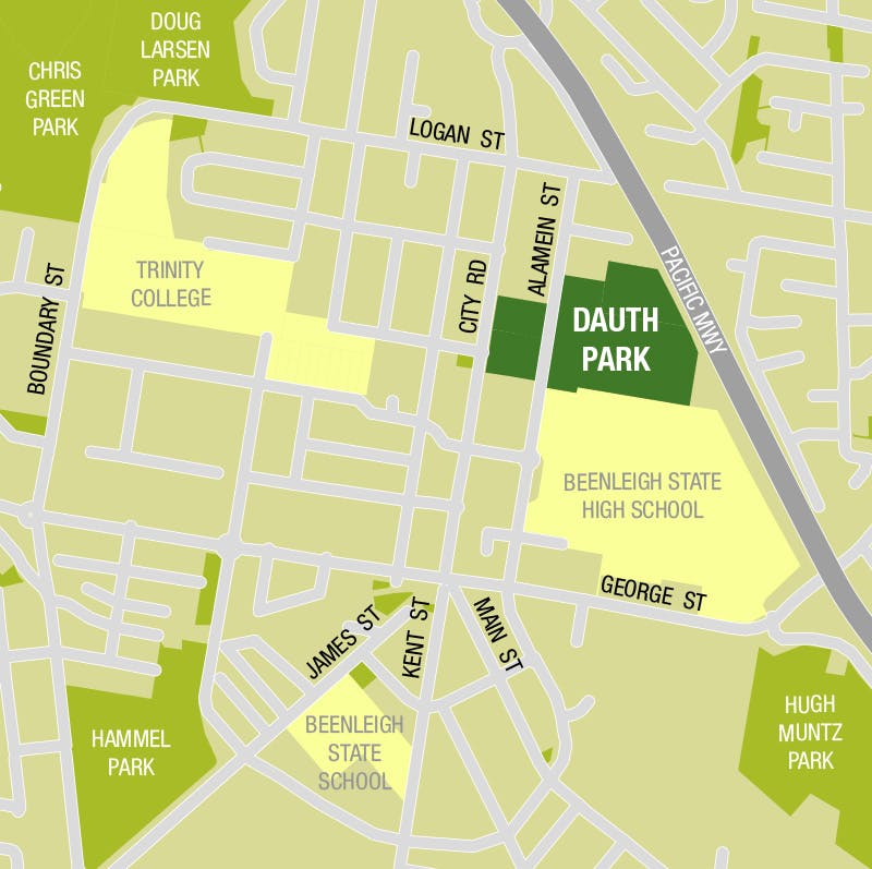 Dauth Park Location Map