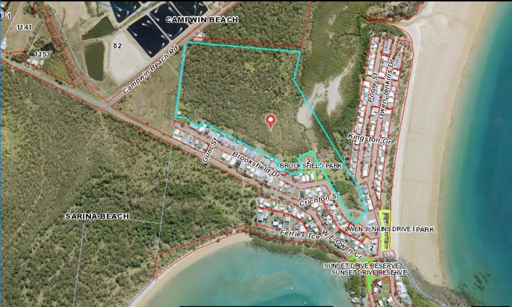 Aerial image of Brooksfield Park