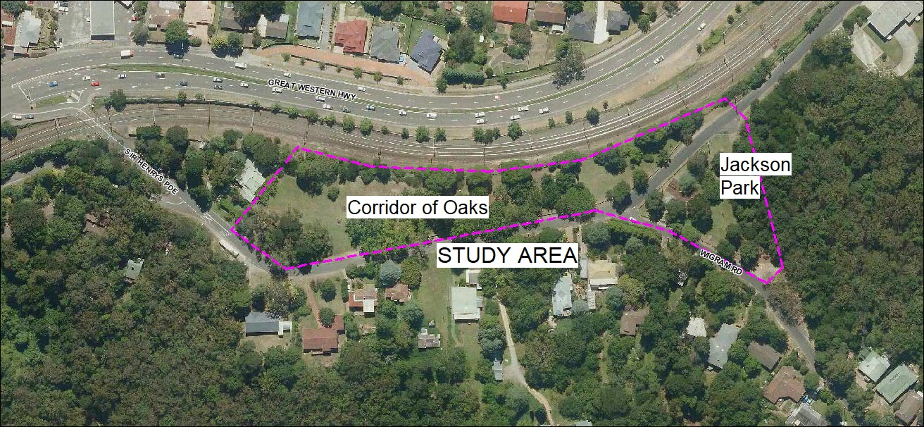 Corridor of Oaks Map