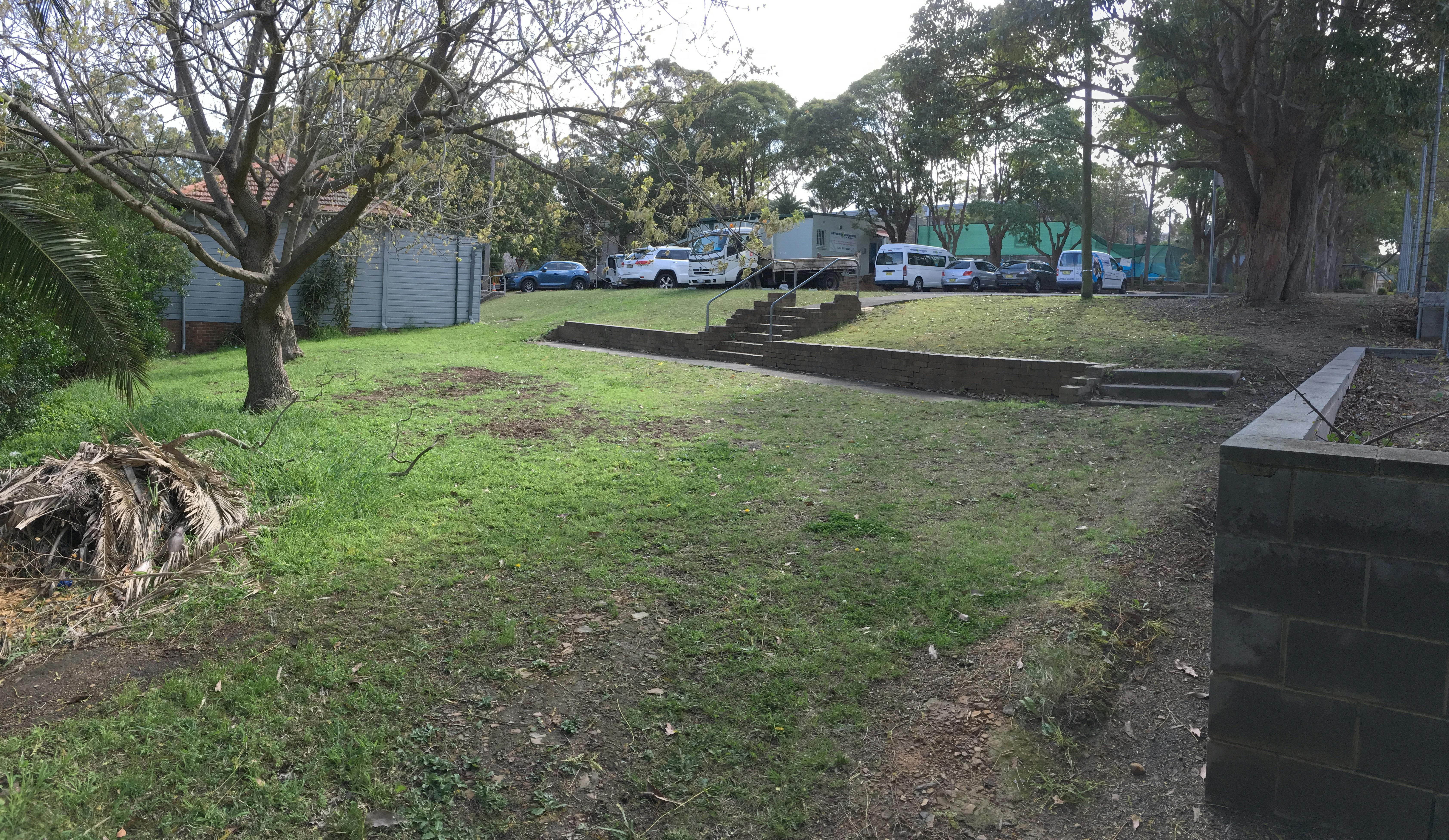 Area next to Girl Guide Hall 