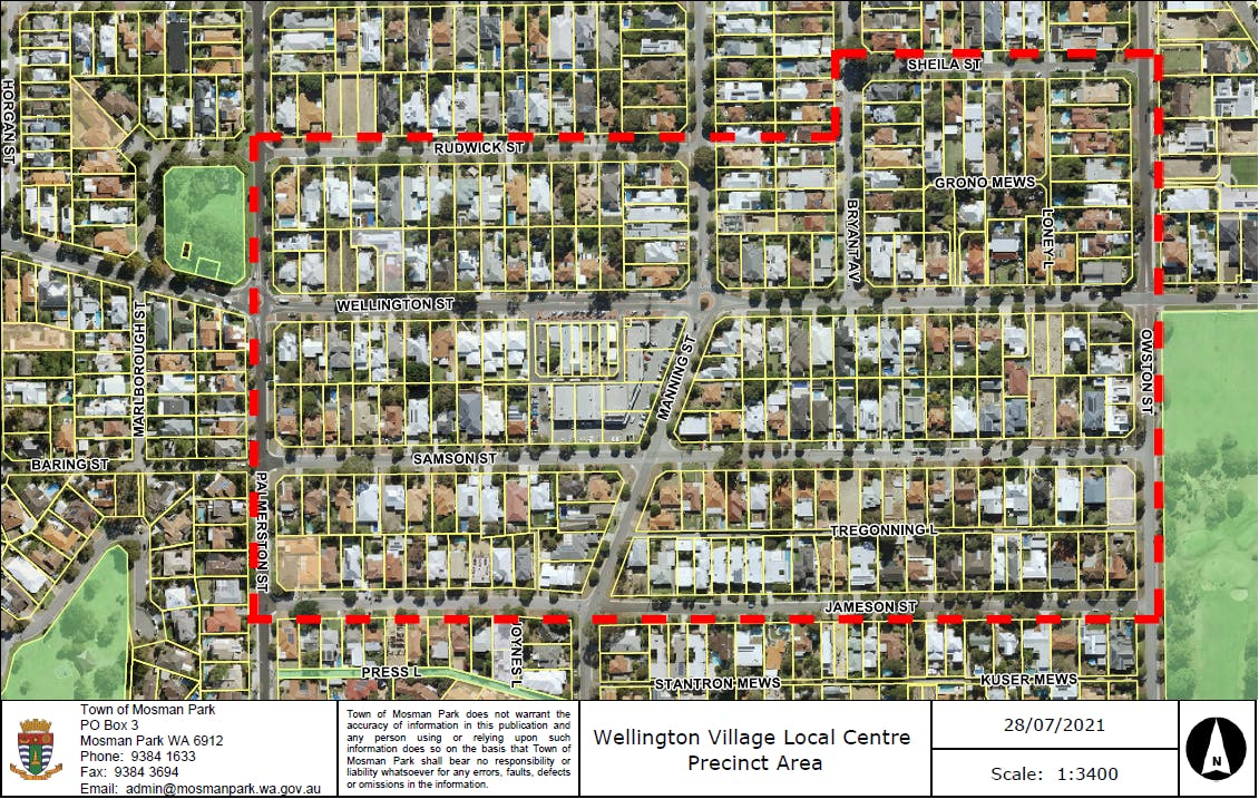 Wellington Village Local Centre Precinct Area