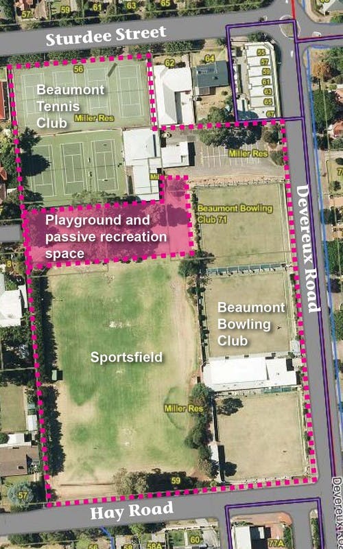 Miller Reserve Location Map