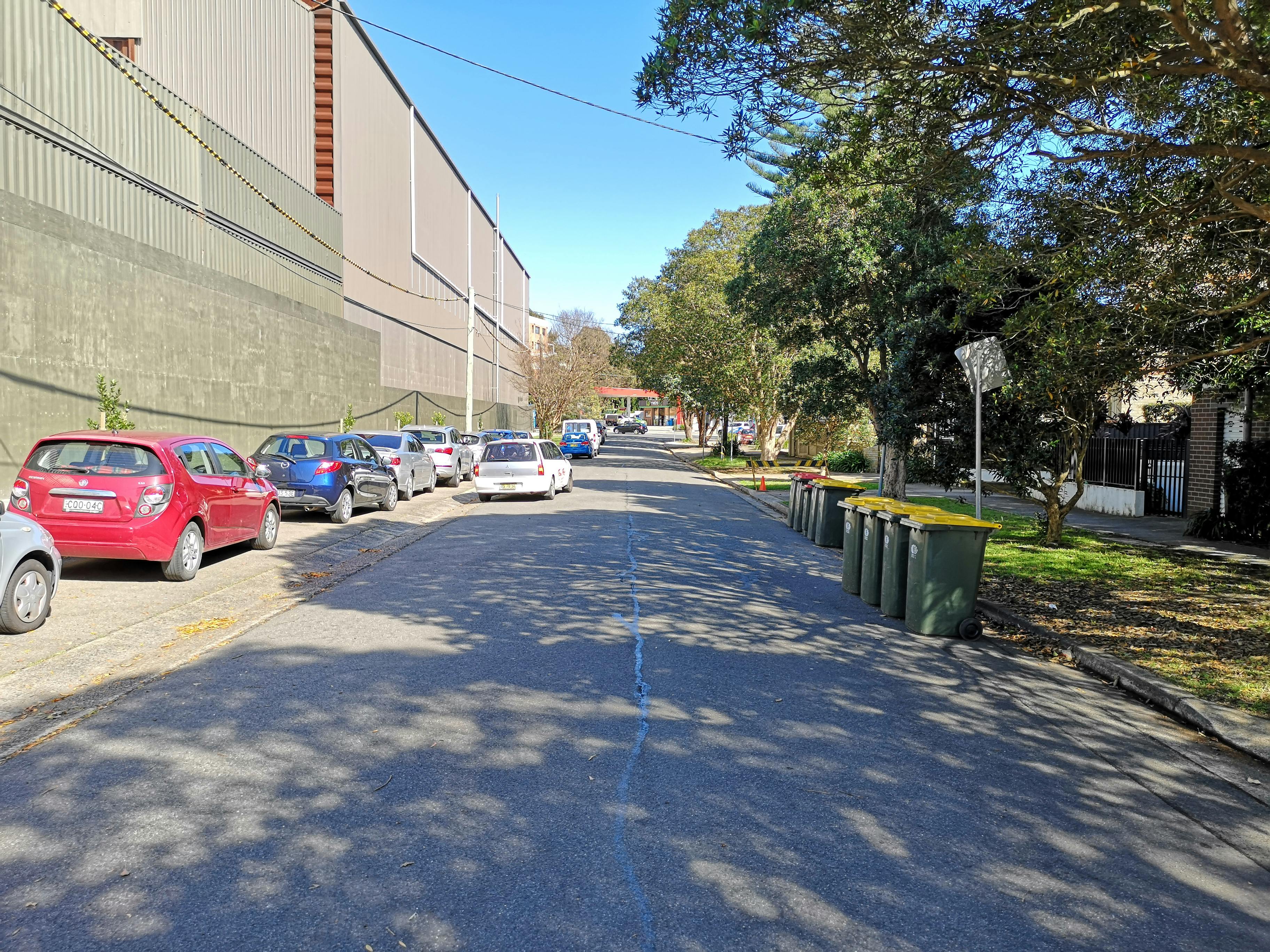 Nelson St, Chatswood, where an on-road bicycle treatment is proposed to be placed