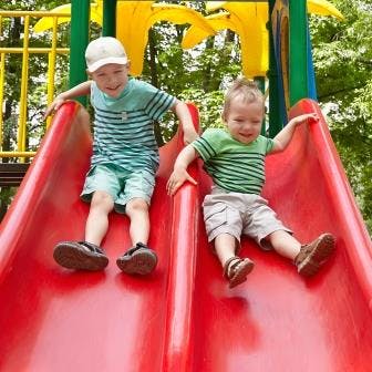 Children On Play Equipment