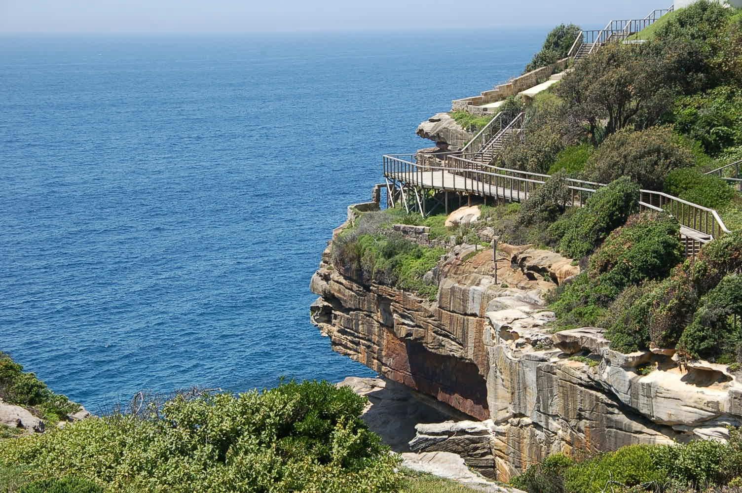 Example of a cliff top walkway 