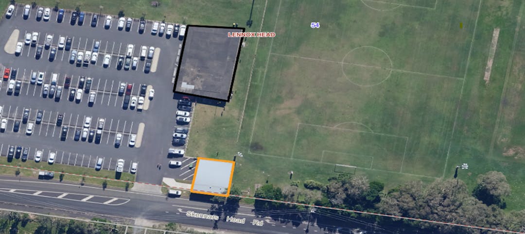 map showing section of land to be leased at Skennars Head Road, Skennars Head