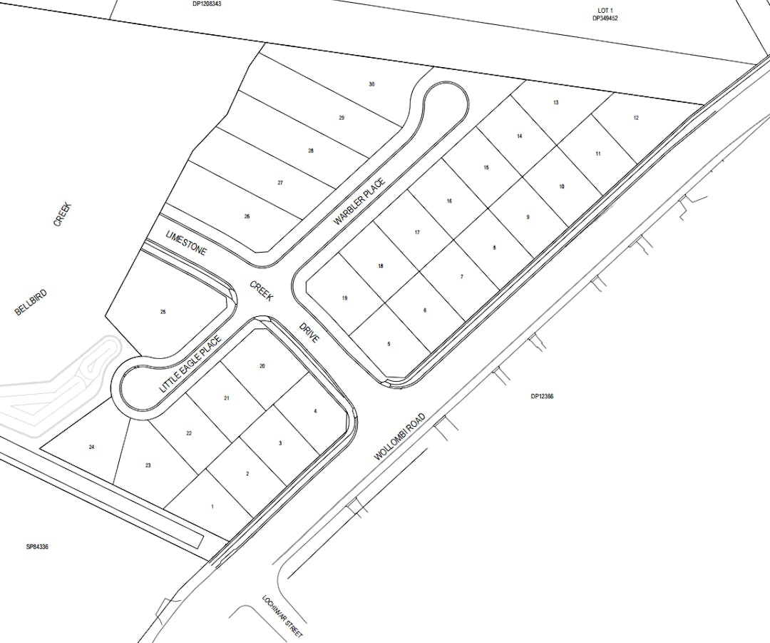 Streets and houses in Cessnock