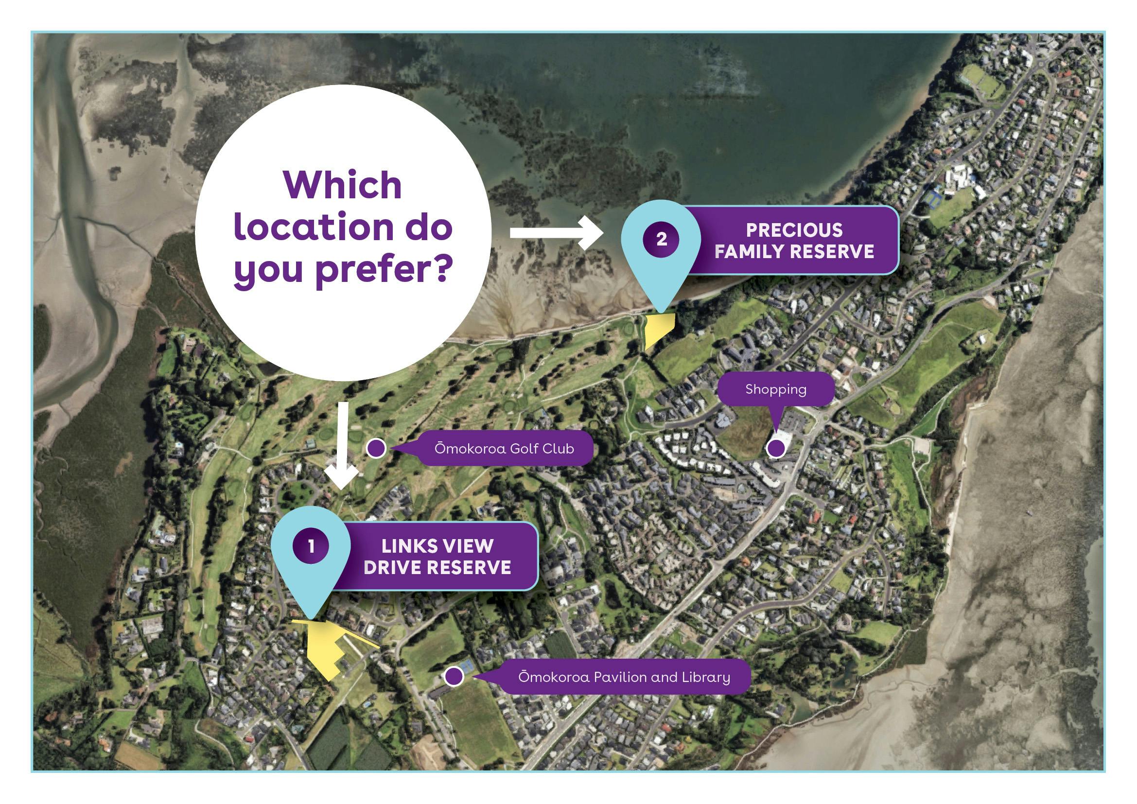 Map: Overview of location options
