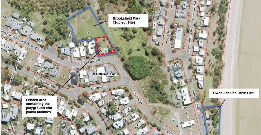 Aerial image of Brooksfield Park 