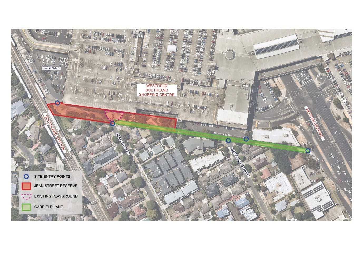Jean St Reserve and Garfield Lane map.jpg