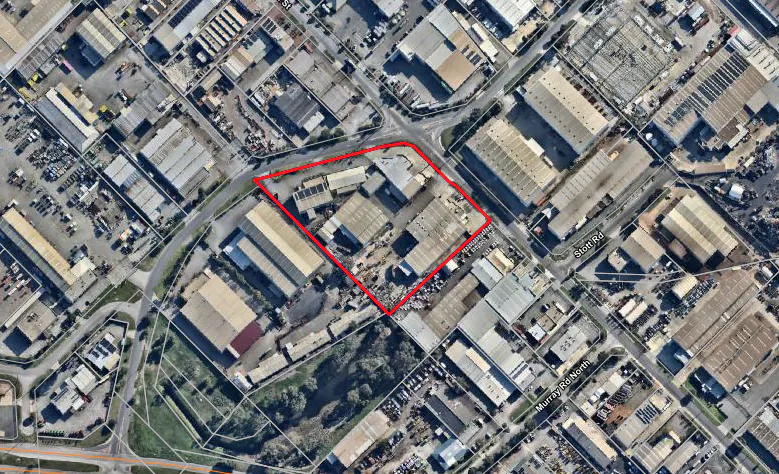 Subject Site in red