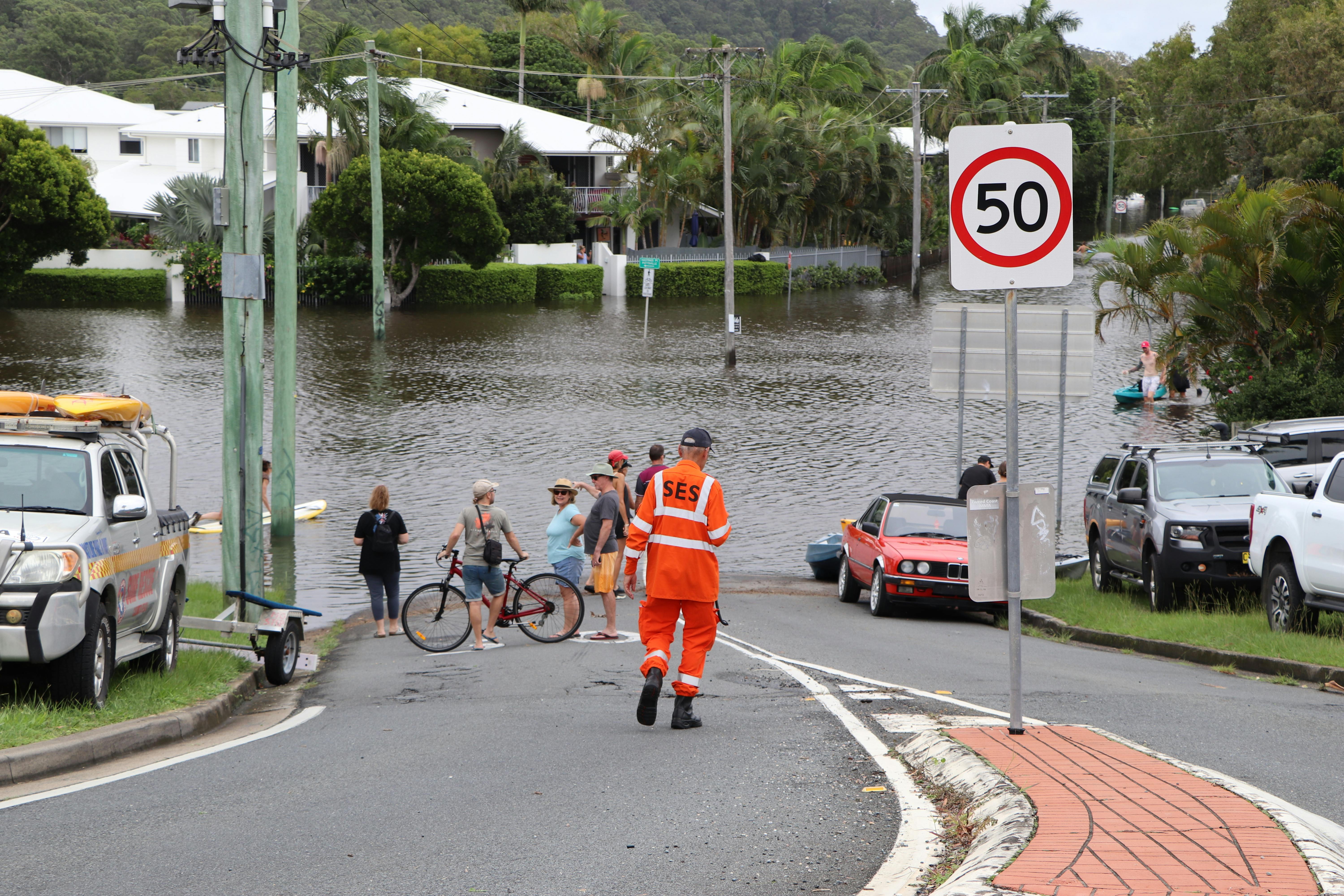 Flooding in Cabarita - Rosewood Ave - 1 March 2022