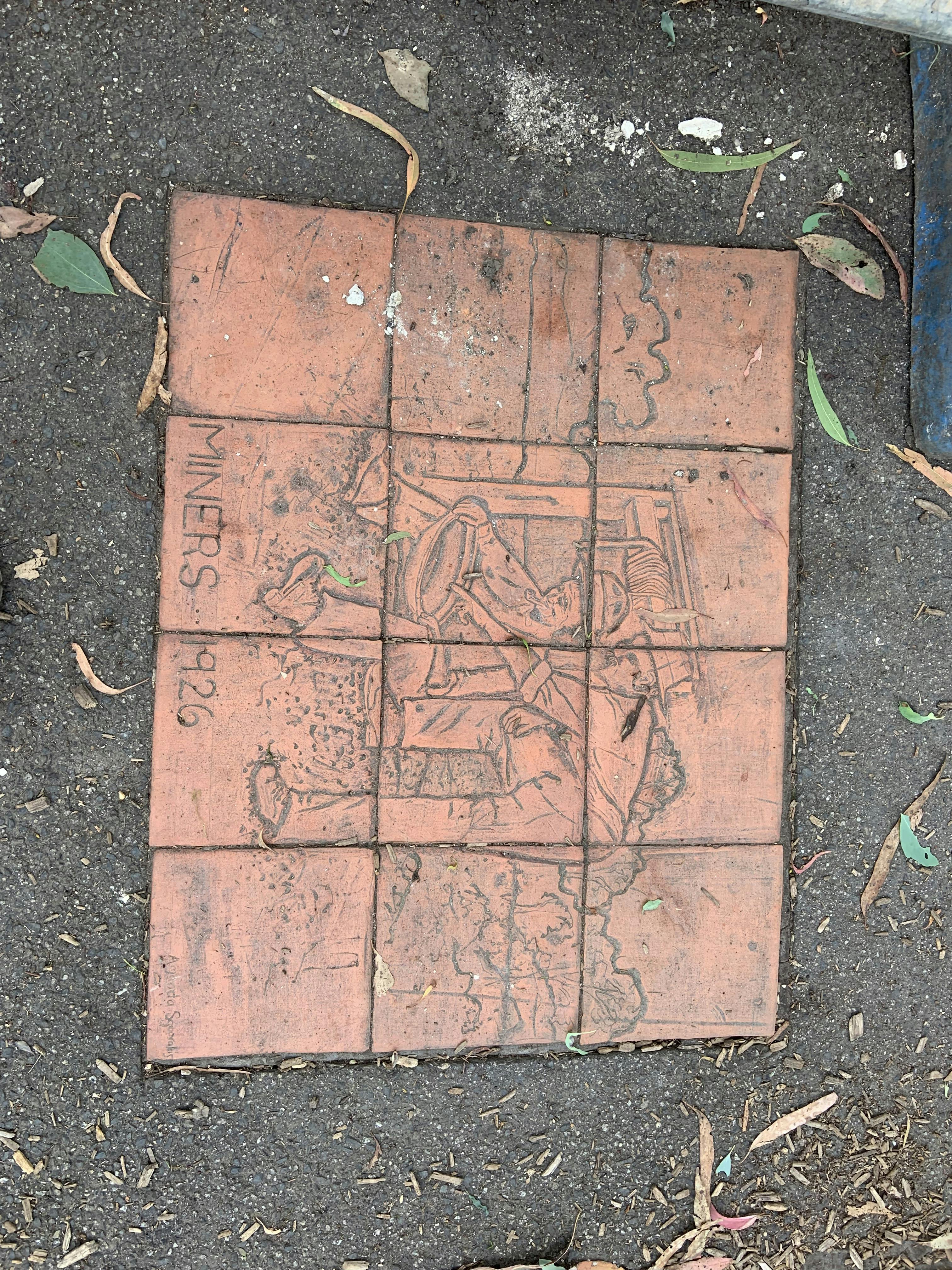 Mosaic tiles from the old play space
