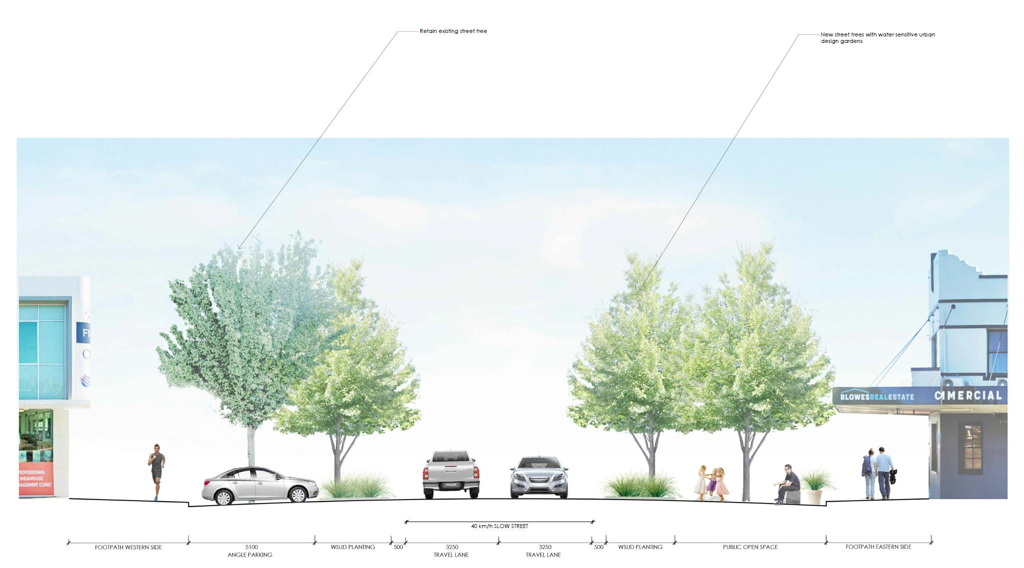 Lords Place south cross-section 2