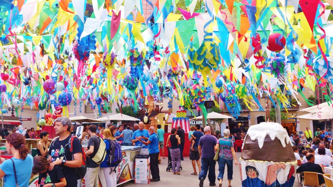 Gracia Festival People at colourful Gracia Festival
