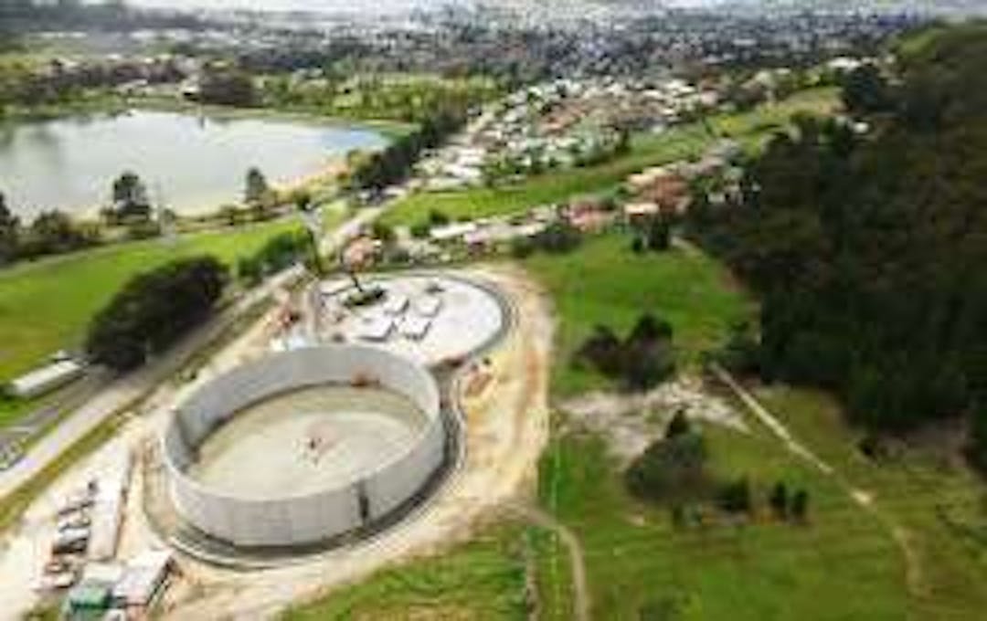An artist's impression of the two new enclosed storage tanks An artist's impression of the two new enclosed storage tanks