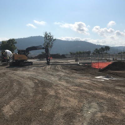 Carpark under construction - December 2018