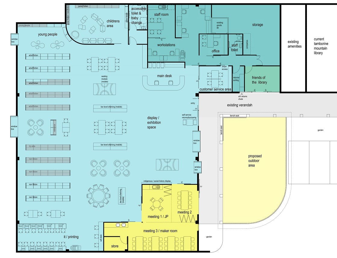 Tamborine Mountain Library Floorplan