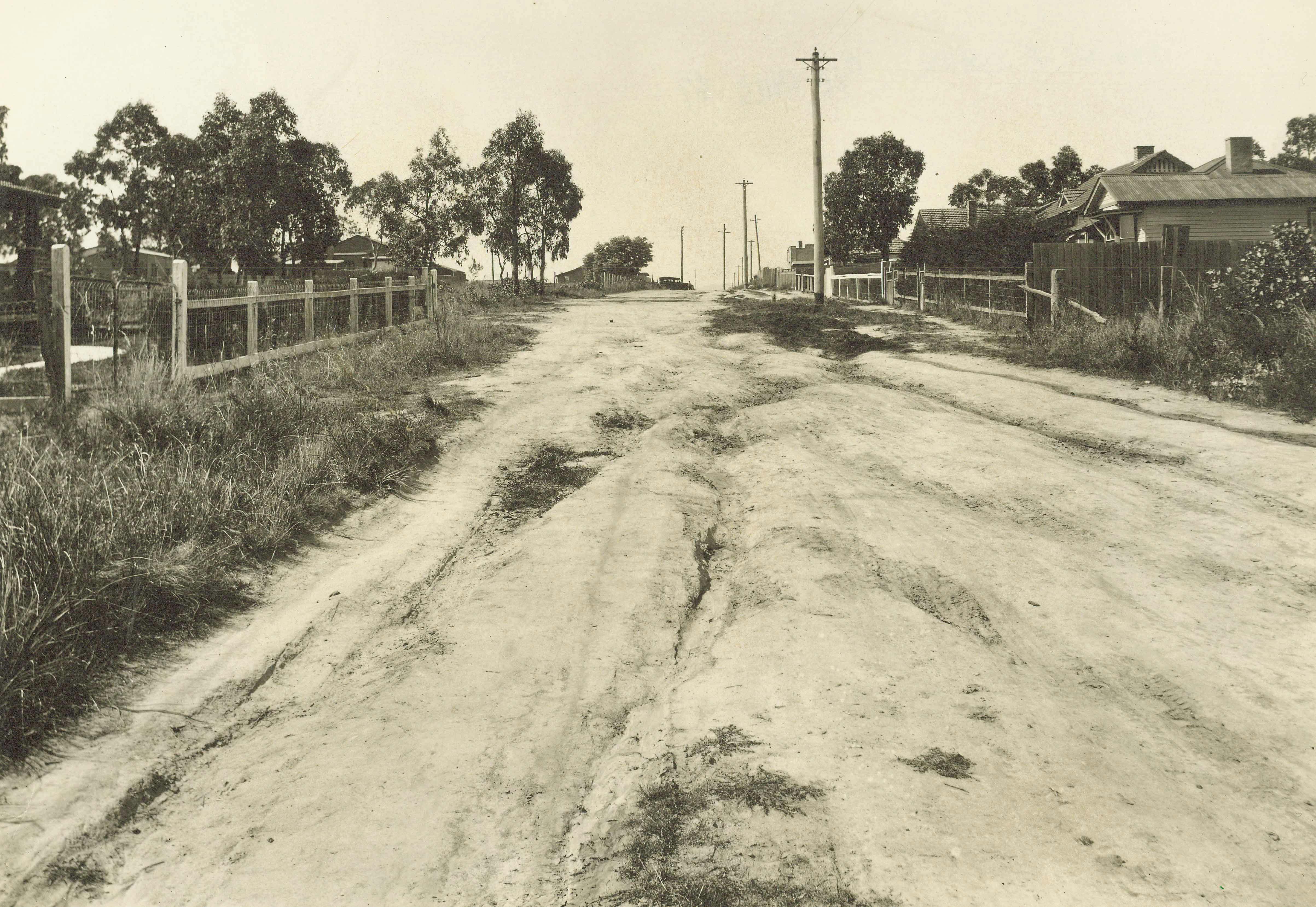 Haig Street Ringwood in the 1930/40s (Courtesy of the Ringwood Historical Society -SS0122)