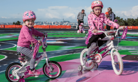 Learn to ride biking track