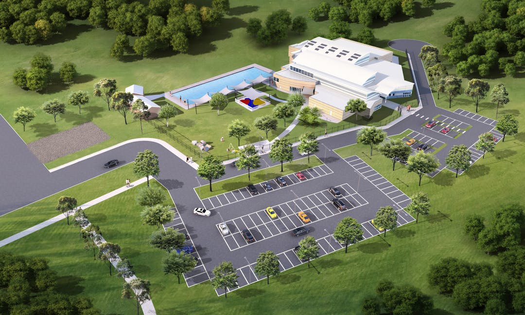 Artist impression of the future Oasis Aquatic and Fitness Centre