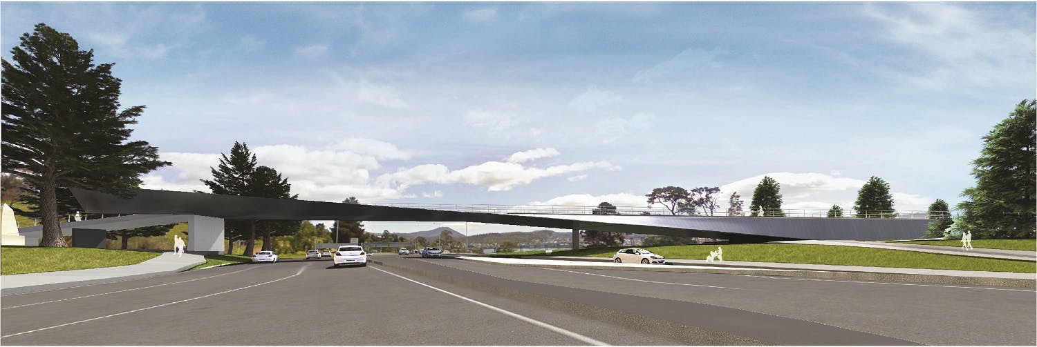 Tasman Highway Memorial Bridge - Artist Impression 