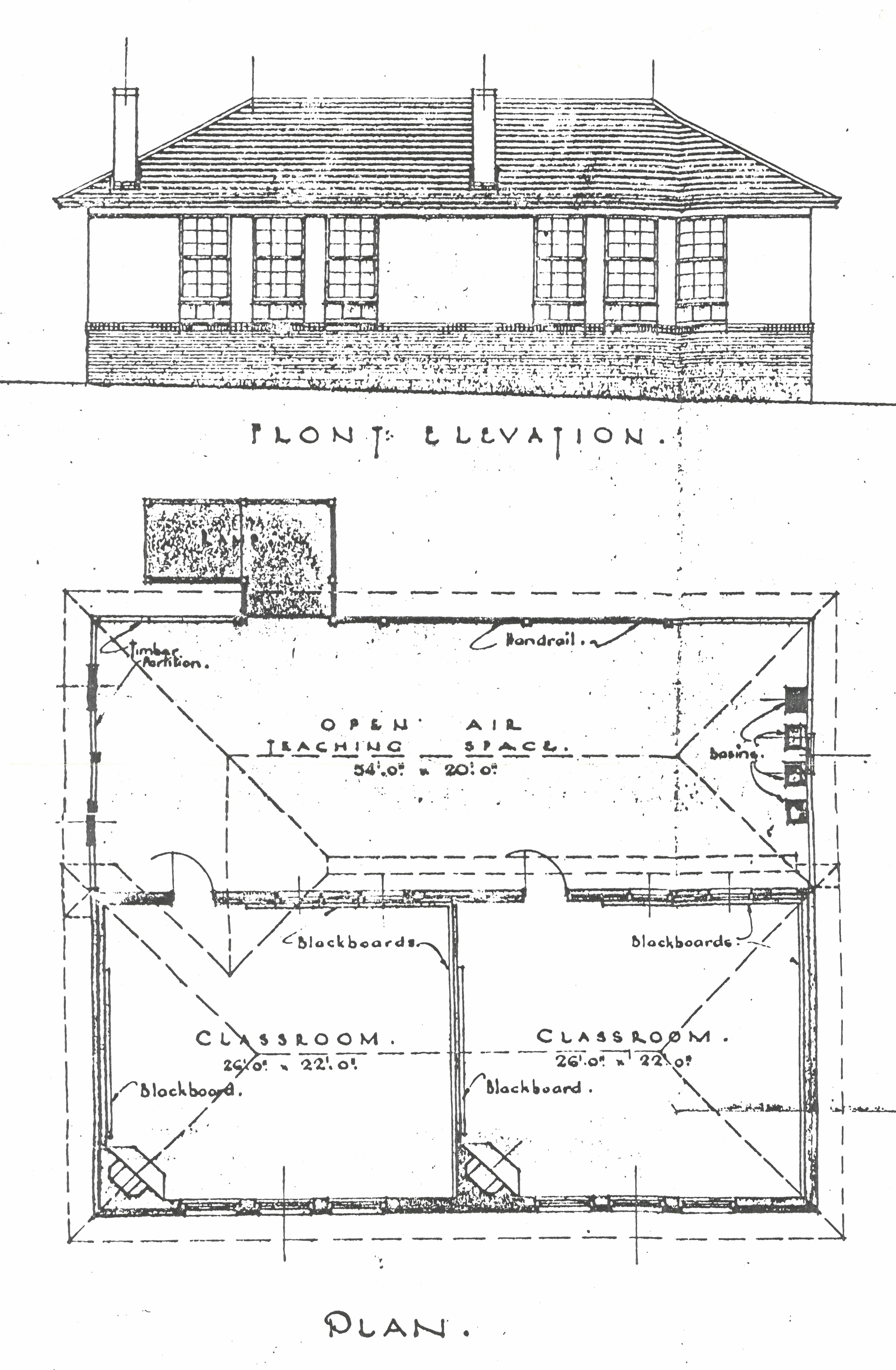 Kyilla Primary School Floor Plan - 1940s
