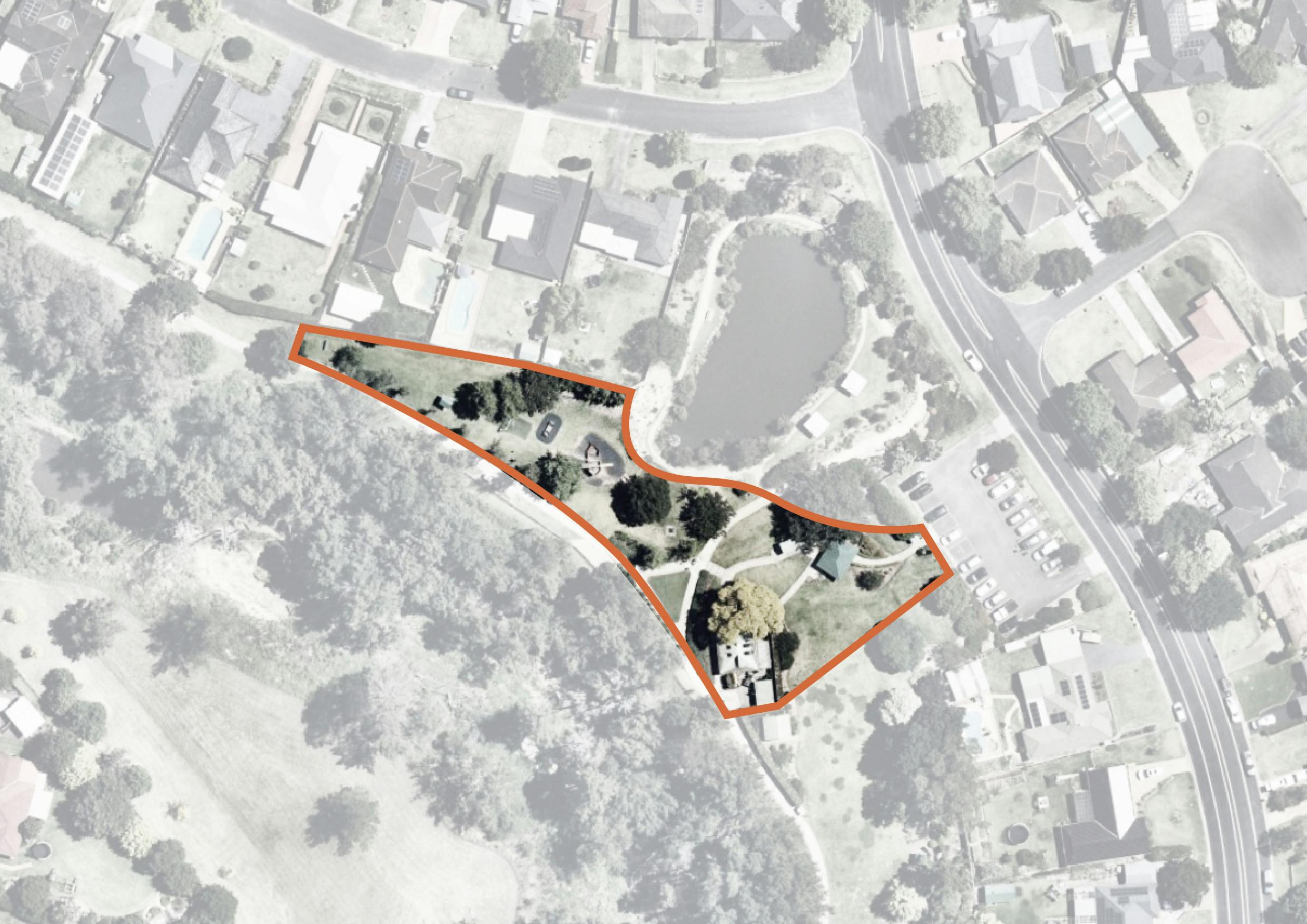 Aerial view of Picton Botanic Gardens