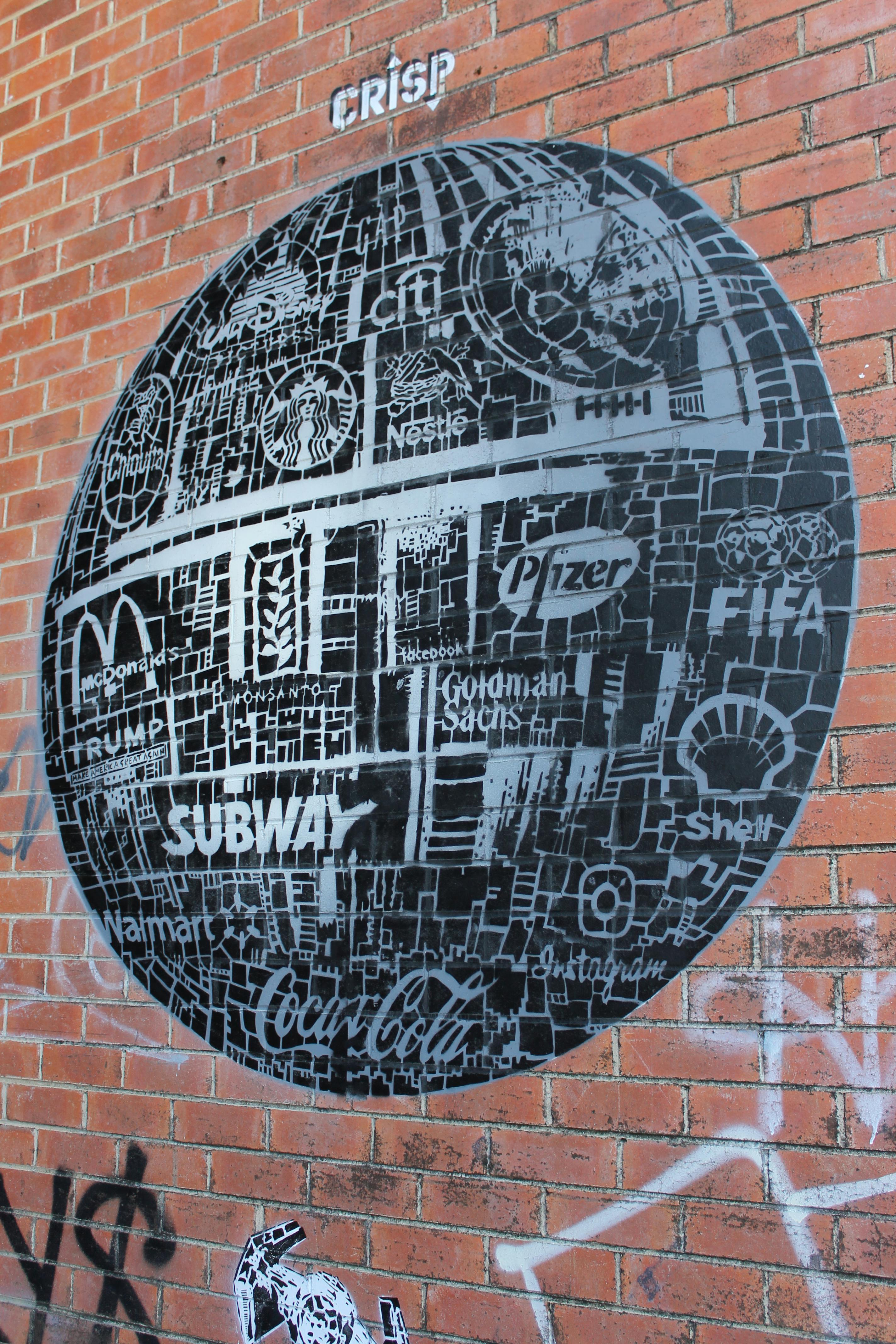 Death Star Street Art