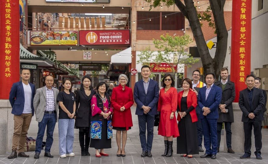 Lord Mayor with Chinatown Aelaide of South Australia dignitaries and CoA staff.jpg