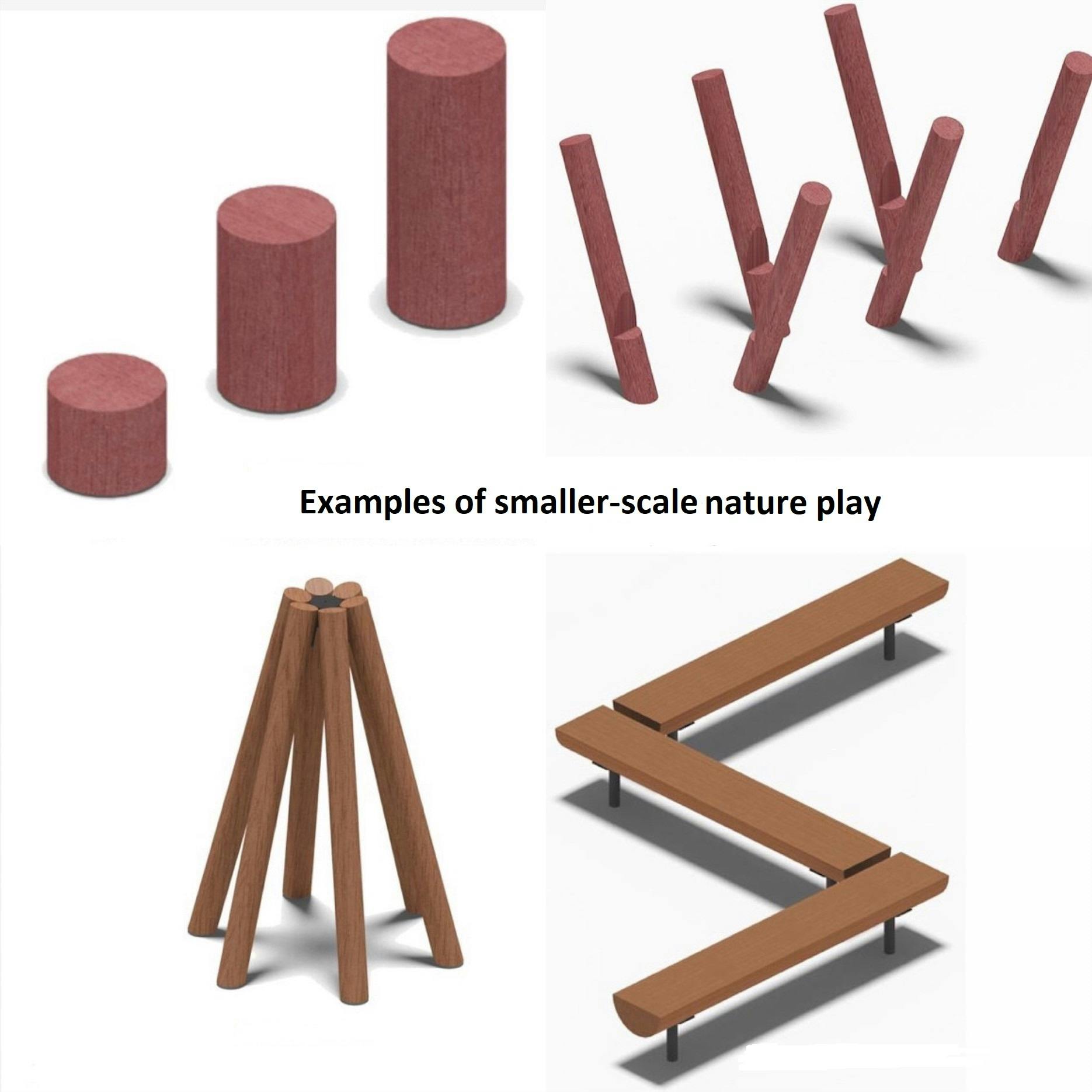 Nature play equipment