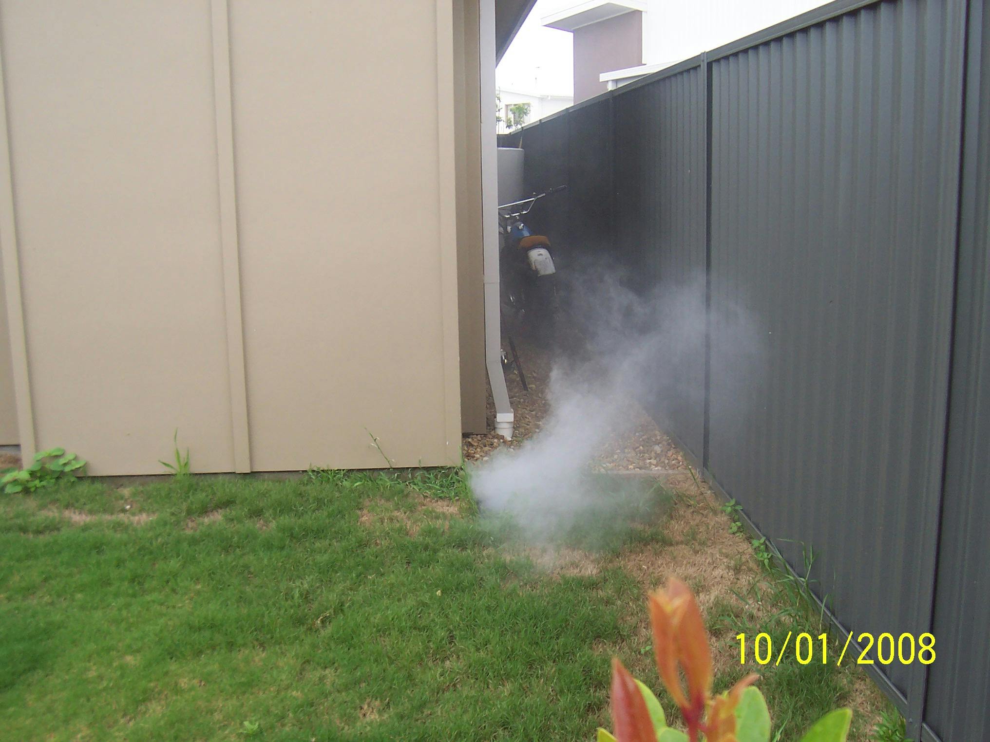 Smoke testing at a residential property