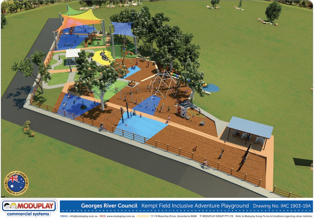 Kempt Field Inclusive Adventure Playground and Bike Training Circuit – Feedback on Concept Design

Following the development and adoption of the Masterplan and Plan of Management for Kempt Field, Georges River Council is commencing the design and construction of the Kempt Field Inclusive Adventure Playground and Bike Training Circuit project.

During the Plan of Management and Masterplan development stage, Council undertook extensive community consultation on the proposed design features and a public exhibition of the plans.

The works proposed for this project involve the construction of a new inclusive children’s adventure playground, rubber soft fall surfacing, shade sail, seats and picnic shelters, water refill station, bike training circuit, and associated design and landscaping works.

It is anticipated the construction of the new playground and children’s bike training circuit will take approximately three months starting in May 2019.

Council is currently developing the designs for this project and would like to seek any feedback you may have on the Concept Design.

You can view the Concept Design and provide your feedback by visiting Council’s website on yoursay.georgesriver.nsw.gov.au/projects. Council’s online feedback session is available to comment until 5pm on 15 April 2019.
