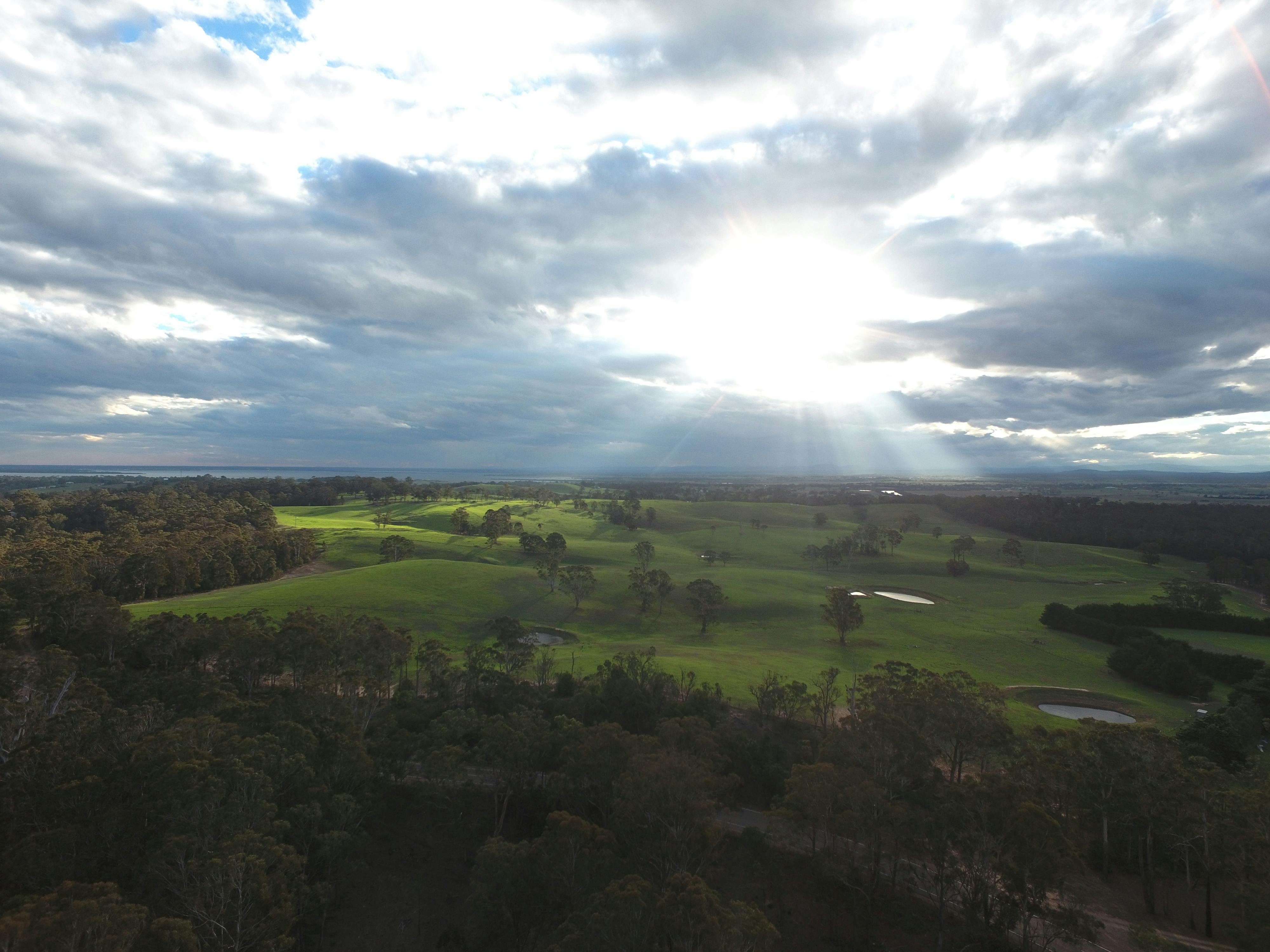 Sun Bursting through Cloud at Nungurner.JPG