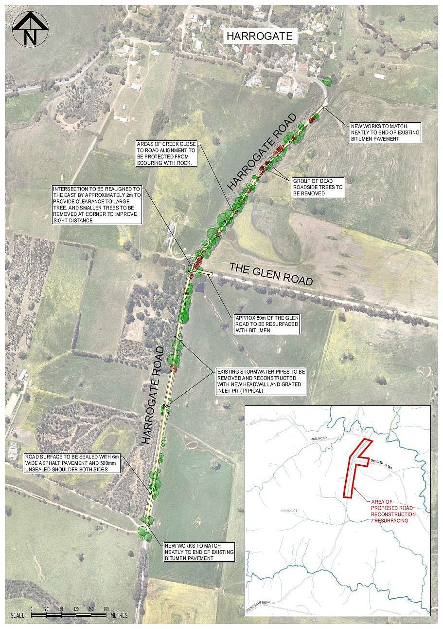Plan for Harrogate Road sealing