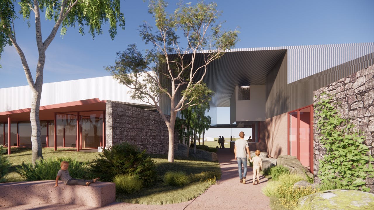 Community Hub - Entrance breezeway