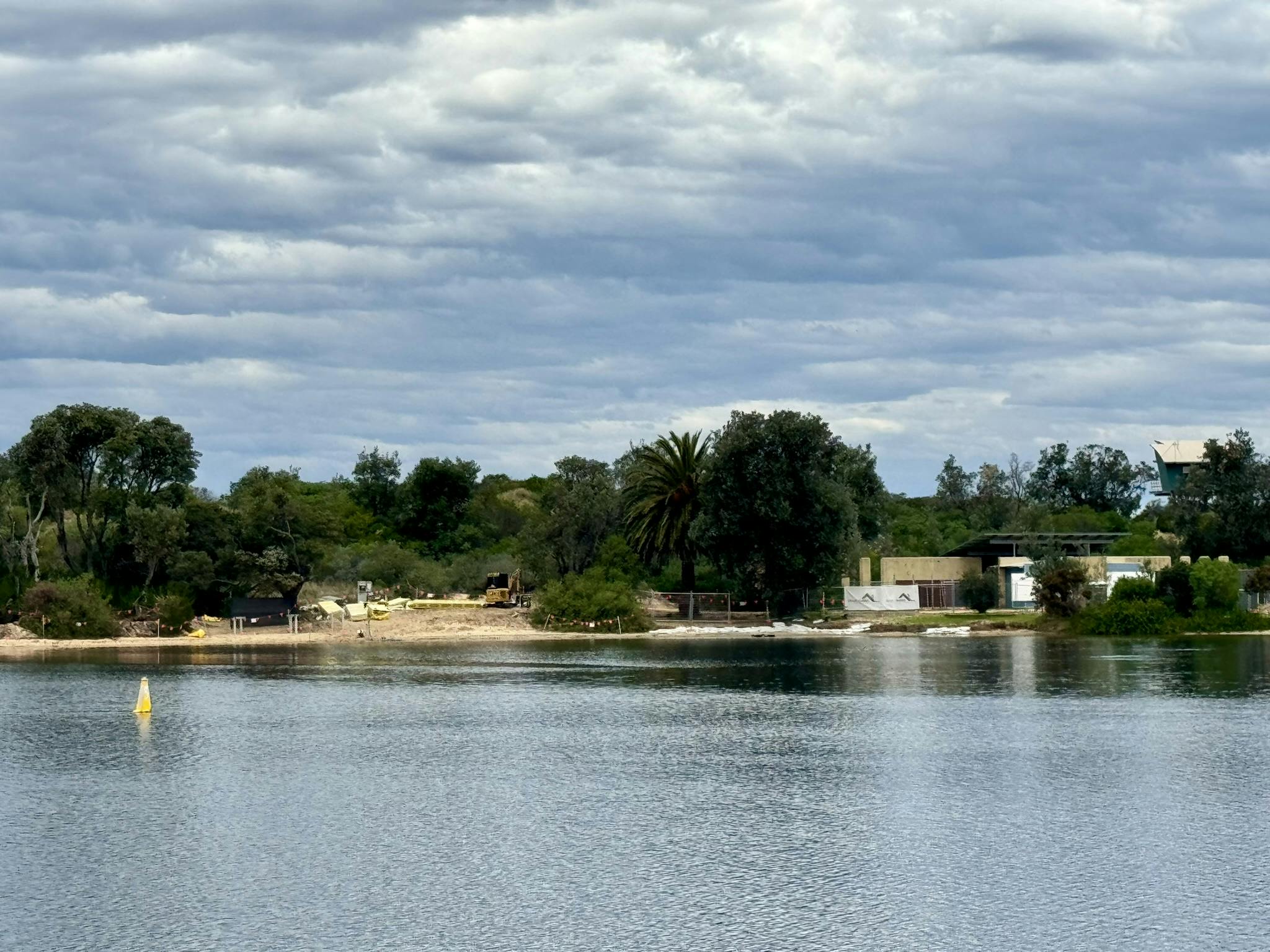 Krauatungalung Walk - Shed demolition from Foreshore - 23 July 2024