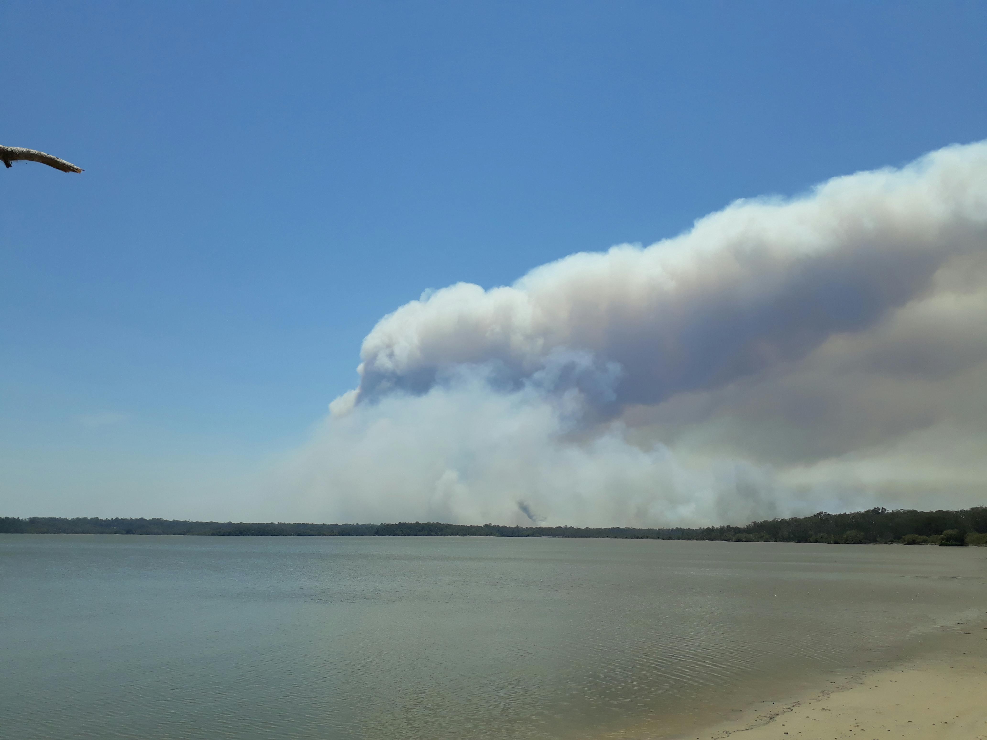 Bushfire on Noosa North Shore 