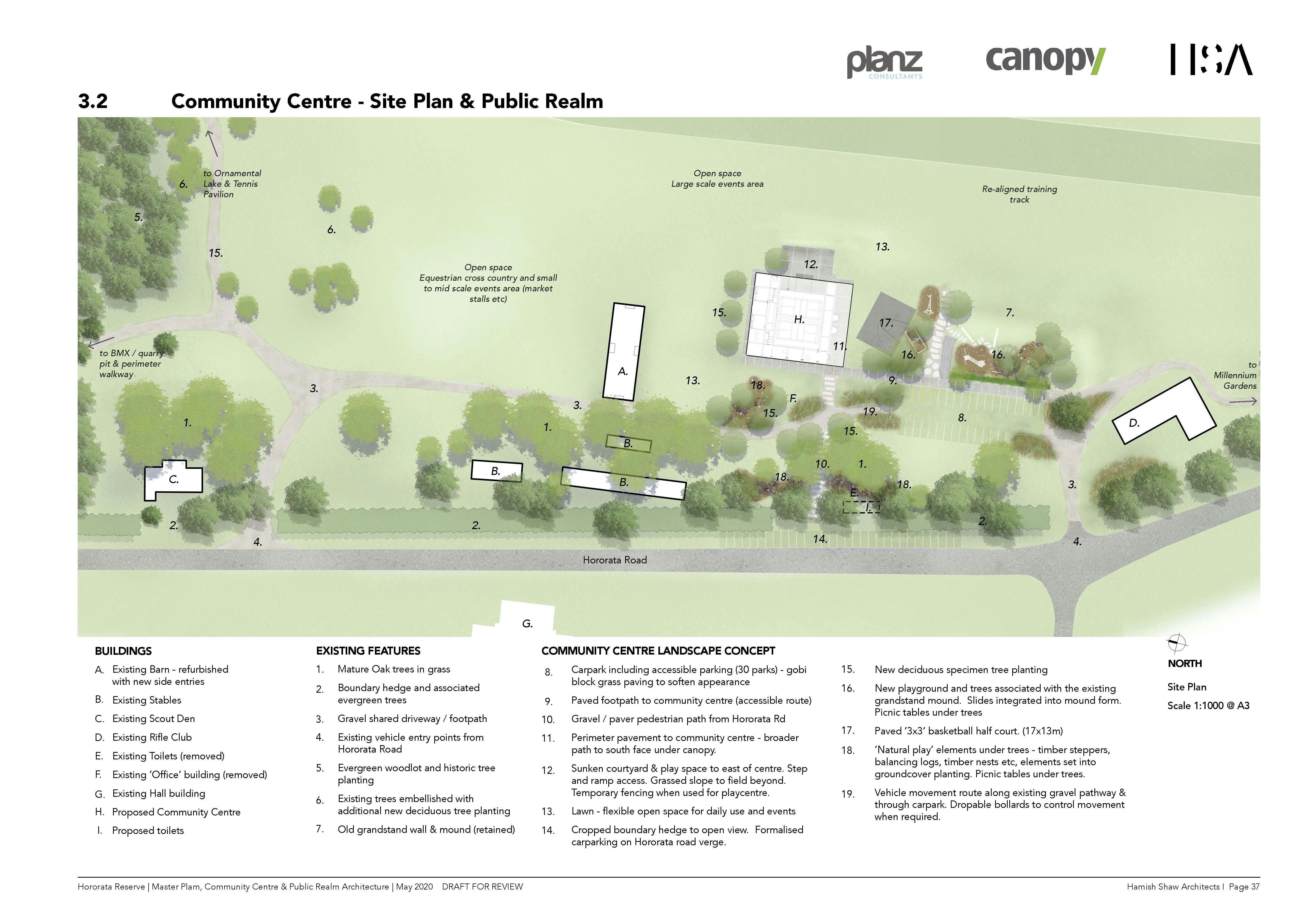 Community Centre - Site plan and public realm