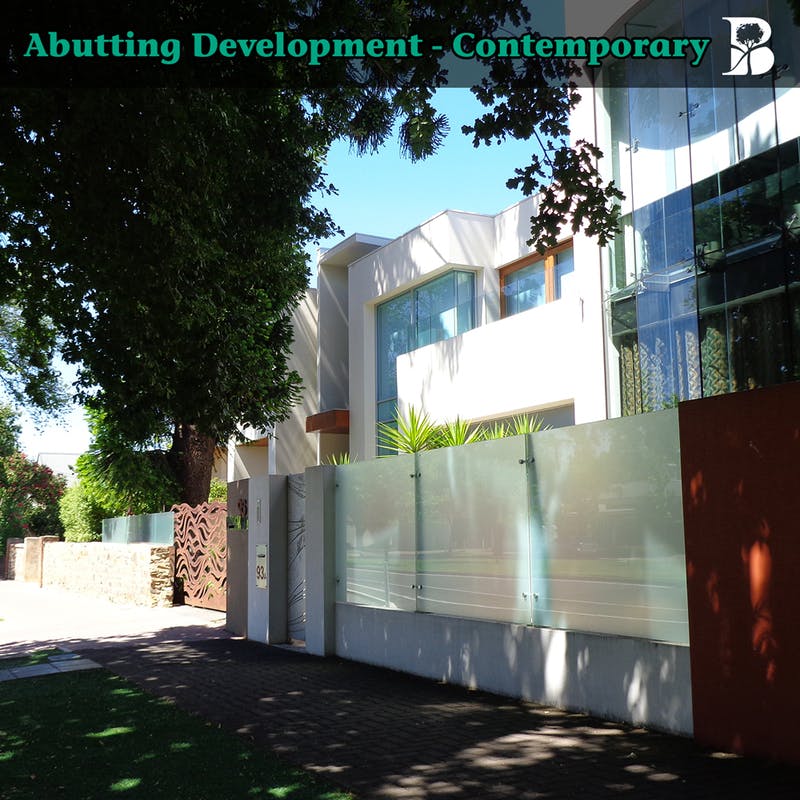 Abutting development - contemporary