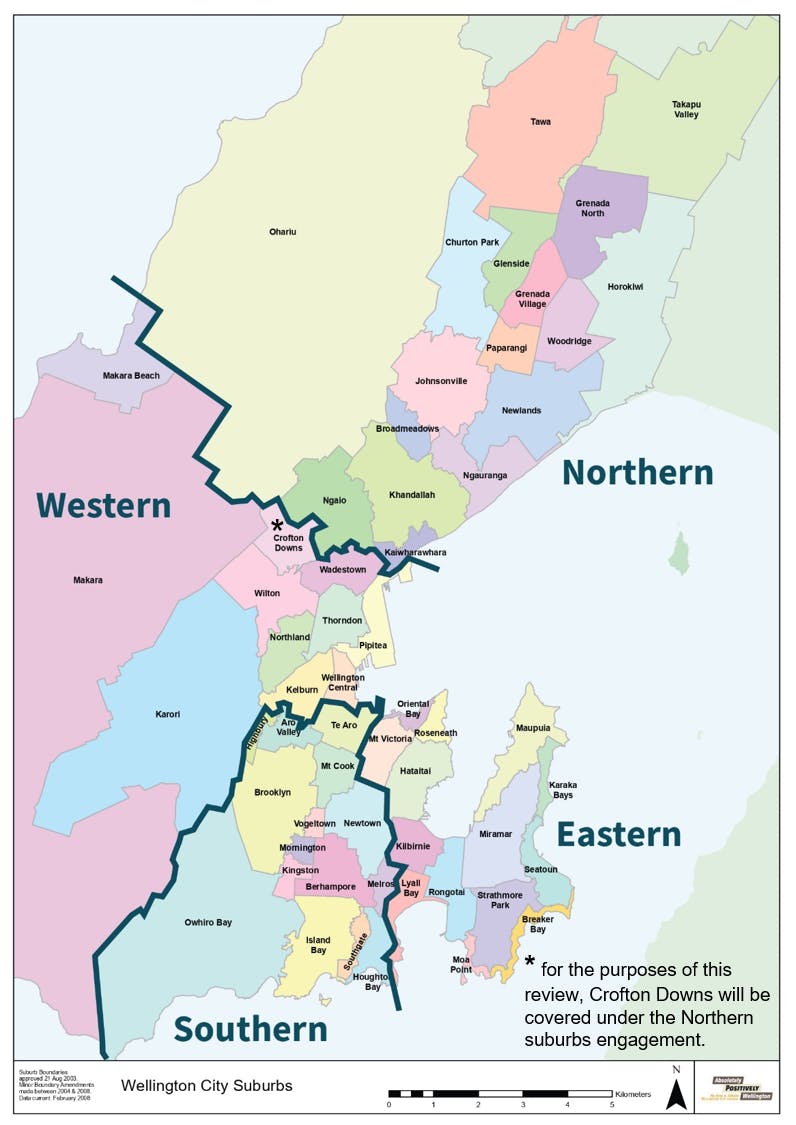 Suburb map