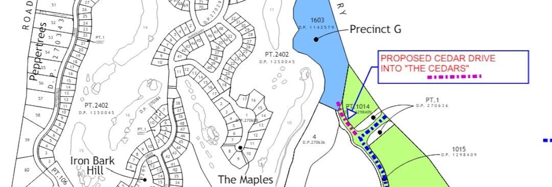 Streets and houses in Cessnock