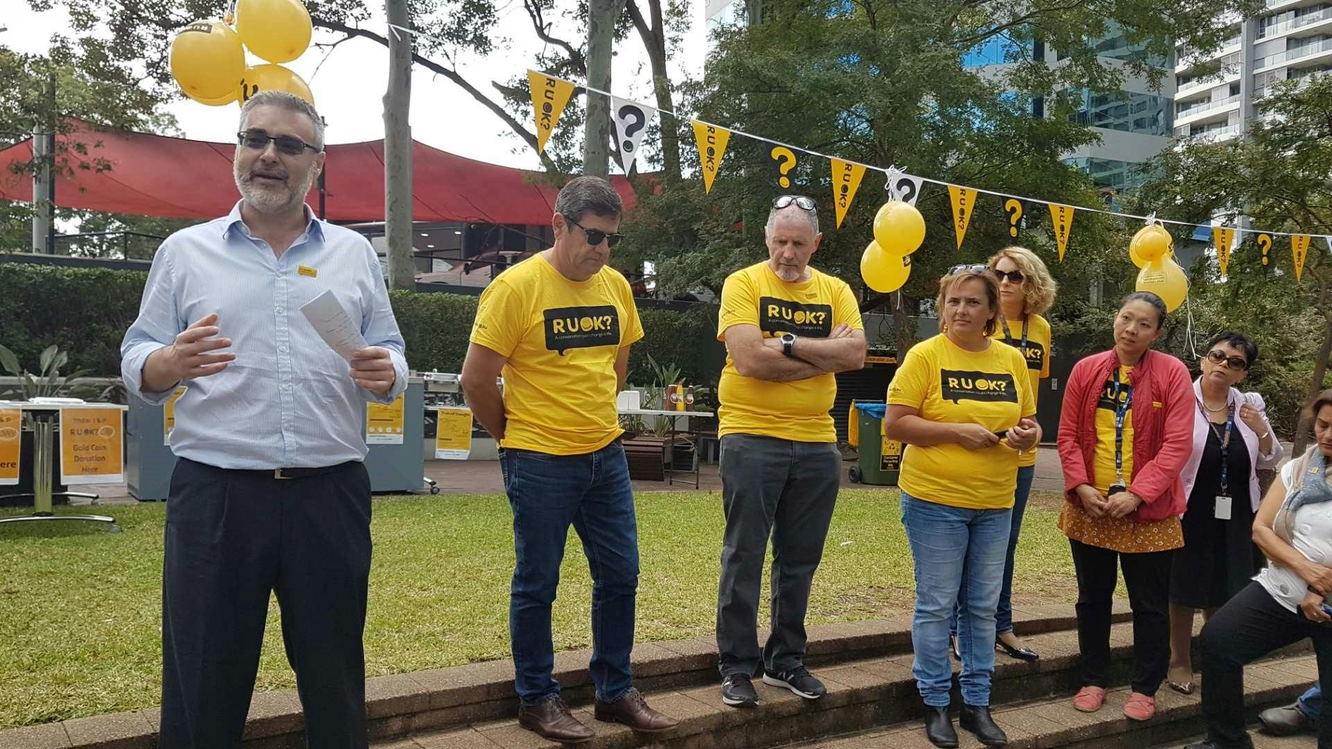 Speakers and Mental Health First Aiders at Chatswood event